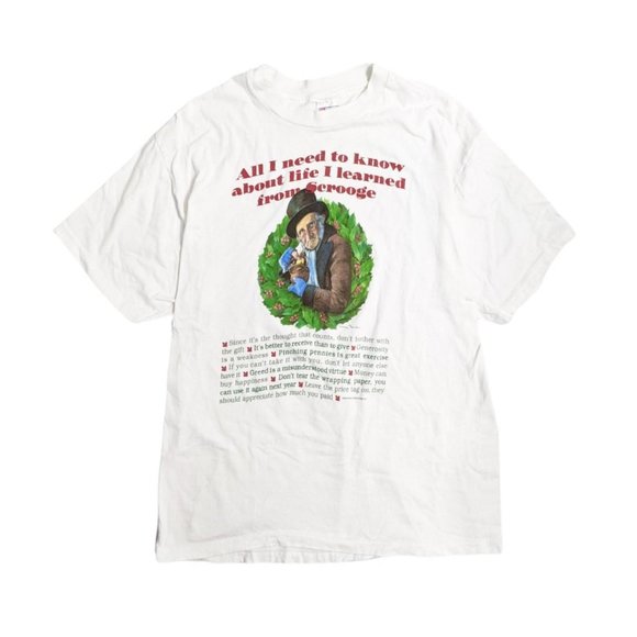 American Vintage Other - Vintage 90s Scrooge Christmas Single Stitch Graphic Tee